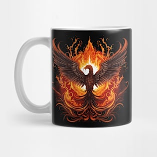 Burning Phoenix Bird Of Fire Mug